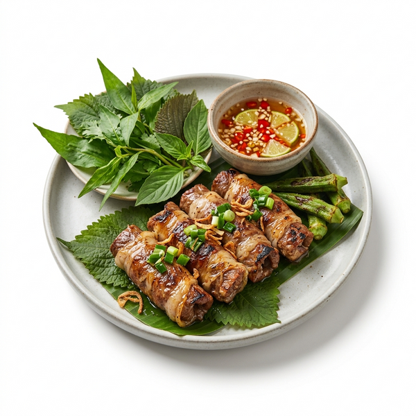Bò Cuốn Mỡ Chài