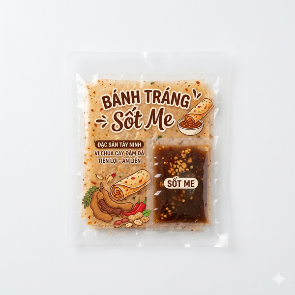 Bánh Tráng Sốt Me